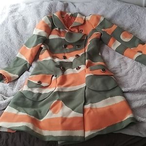 Colorfull heavy vintage coat.